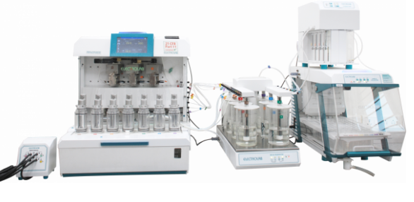 EFD-07 Flow-Through Cell Dissolution Tester closed loop with auto sampling